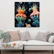 1 Piece Home Decor Wall Framed Canvas Sea Slug Pattern Home Decor Framed Canvas Wall Art Paintings For Living Room - Canvas Framed Print Wall Artworks Bedroom Decoration Office Wall Decor