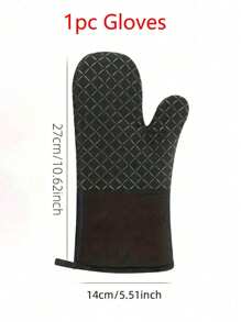 2pcs 2 Packs Thickened Silicone Oven Mitts & Pot Holders, Heat ResistantKitchen Gloves For Baking, Cooking,Non-Slip Insulation Pads