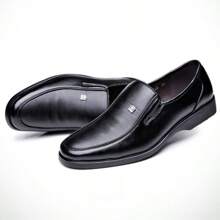 Men's Simple Business Casual Shoes A Slip-On Loafers - màu đen - Xem 10