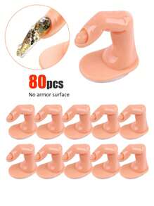 Juego de 10 piezas de dedos de manicura de práctica con uñas postizas para entrenamiento, para arte de uñas acrílicas y de gel, decoración de exhibición de manos para principiantes de arte de uñas y artistas de salón