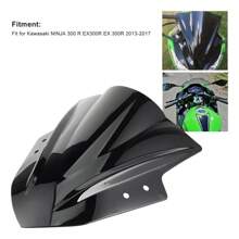 Black Motorcycle Windshield Rain Shield, Motorcycle Windshield Rain Shield - Black - View 5
