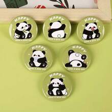 Accesorio de broche/insignia de metal con diseño de oso y panda de dibujos animados, accesorio para ropa y bolsos