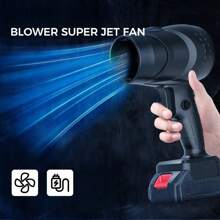 Jet Dry Mini Blower 35000RPM Air Blower Super Fan Turbo Battery Powered Portable, For Car Drying, Cleaning - US A Type Plug(110-127V) - View 2