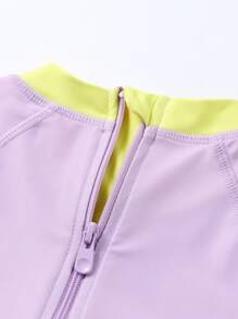 Annil Ropa para niña preadolescente, traje de baño de una pieza de manga larga para niños y niñas preadolescentes, talla mediana y grande, para el verano