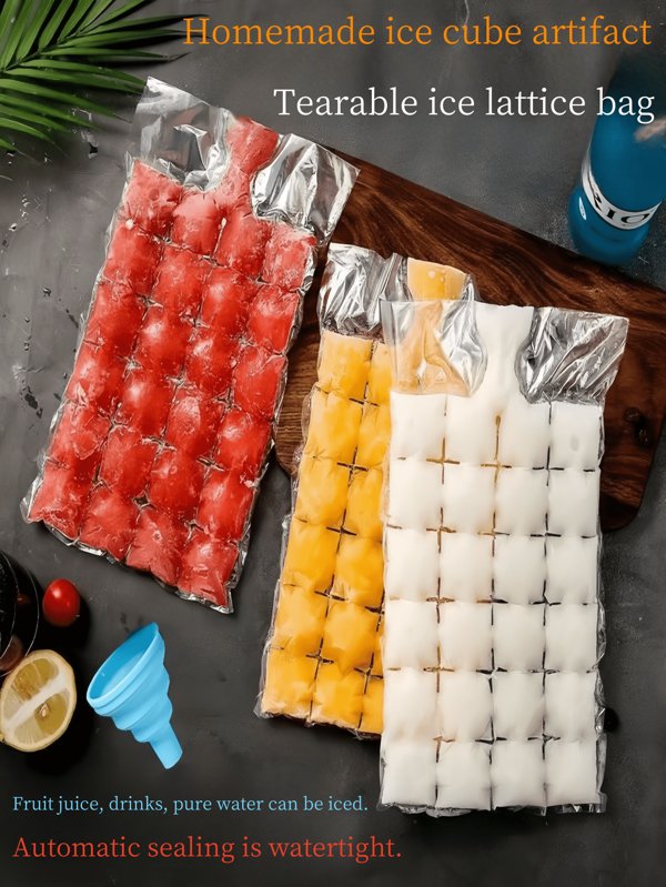 10/30 Piezas + Embudo Bolsas para paletas de hielo para verduras, jugo, puré, helado y fruta, bolsas de almacenamiento resellables para helado casero y envasado de alimentos, bolsas de regalo de cocina para fiestas, bolsas desechables para paletas de hielo para hielo triturado, bolsas para paletas de hielo autosellantes y transparentes