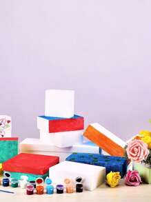 8 件/6 件/4 件/3 件/2 件/1 件花卉泡沫砖，用于插花，每个 5.5 英寸长 X 3.1 英寸宽 X 1.8 英寸高，干湿花泡沫块，用于新鲜和人造花花店泡沫工艺美术用品，适用于婚礼装饰、新娘背景、花束、婚礼拱门、餐桌摆设、圣诞节、万圣节、感恩节、返校节、情人节、教师节、母亲节 - 白色泡沫 - 查看 4