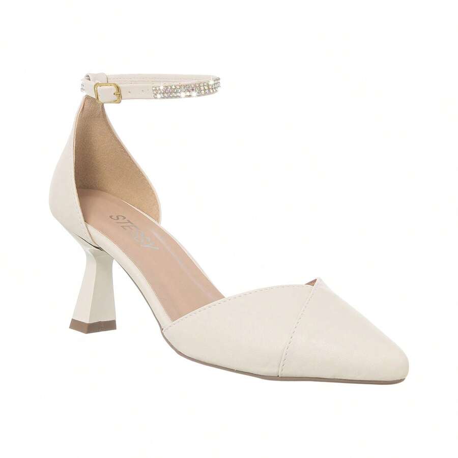 Women Heeled Sandals - Beis - Ver 1