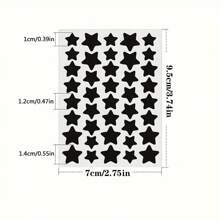 1120/840/560/280 Pcs Star Stickers, Back To School,Halloween & Christmas Decoration Stickers, Colorful Five-Pointed Star Stickers For Party, Holiday Photo Decoration, Face Decor Stickers (1 Sheet Per Color), For Decoration Only (Not For Makeup)2000/1400/160/80/40
