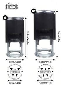 LICVIC 1pc Custom Text Round Address Stamp, Back To School Supplies For Kids,Address Stamps Self Inking Personalized, Customized Round Rubber Stamps, Customizable Business Stamp, 3 Ink Colors: Red/Blue/Black, Small Business Supplies, Stamper