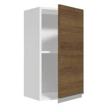 Mueble Superior Madesa Glamy 35cm 1 Puerta Blanco/marrón - Blanco y Marrón - Ver 5