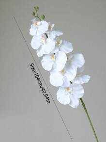 1 件新款 9 头高端人造蝴蝶兰花，适合家居装饰、酒店展示、婚礼装饰、日常生活 - 彩色 - 查看 6