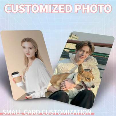 10 peças de cartão de carteira personalizado com foto, cartão de visita personalizado de alta definição, material PP, cartão de casal de 3 polegadas, pequeno presente criativo, retrato de celebridade, impressão de revelação de fotos, decoração exclusiva de presente de Natal para o Dia dos Namorados, presente para o Dia dos Pais, presente para o Dia das Mães, presente para namorado(a), foto memorial de cachorro e gato, multifuncional, ornamental, reutilizável, moderno, colorido, fofo, vintage, desenho animado, kawaii, personalizado, exclusivo, personalizado, trabalhadores, clientes, estudantes, para negócios/trabalho/escritório, para escola, material escolar, volta às aulas, presente escolar, para escritório, para escola, para sala de aula, para presentes de professores, para universidade, para colegas, para dormitórios, para professores, para meninos e meninas, para adolescentes, alunos do ensino fundamental, alunos do ensino fundamental, alunos do ensino médio, alunos do ensino médio,