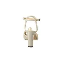 Jimmy Choo Sacaria 85 Suede Sandal - White - View 3