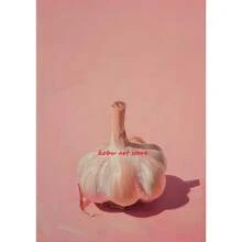 1 件墙面艺术海报无框现代复古餐饮水果橙子鳄梨番茄咖啡海报和印刷品帆布画墙壁艺术图片用于食物厨房装饰