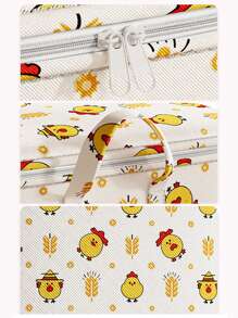 New Non-Woven Fabric Chick Pattern Storage Bag, Clothes, Quilt, Underwear Organizer Bag, Packing Bag For Moving & Organizing - Multicolor - View 8