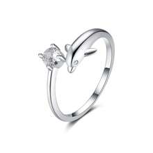 Toe Rings For Women Adjustable Toe Rings Open Cuff Toe Rings CZ Daisy Moonstone Ring Band Rings Beach Foot Jewelry - Silvery - View 9