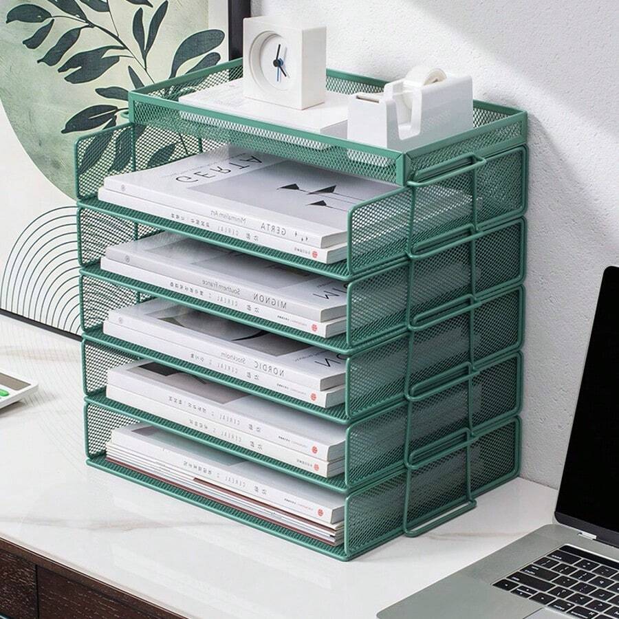 Hot Sa-Le Desktop File Rack Storage Rack Data Rack Layered File Column ...