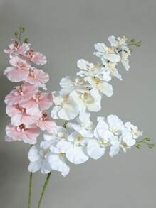 1 件新款 9 头高端人造蝴蝶兰花，适合家居装饰、酒店展示、婚礼装饰、日常生活 - 彩色 - 查看 1