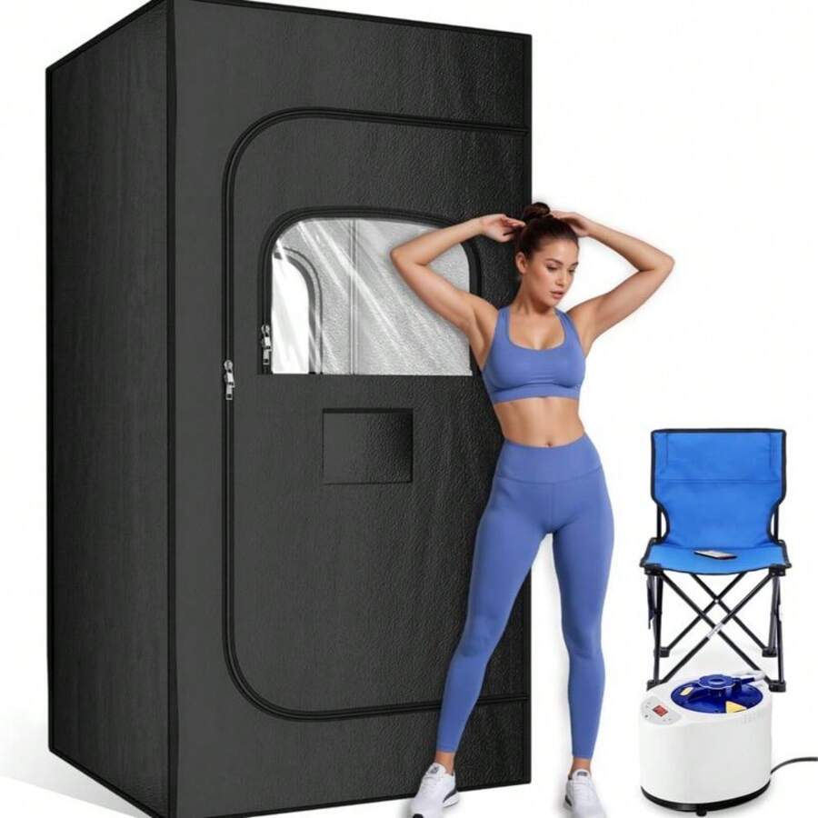 TEHANLD Portable Sauna Box For Home, Personal Steam Nurecover Saunas ...
