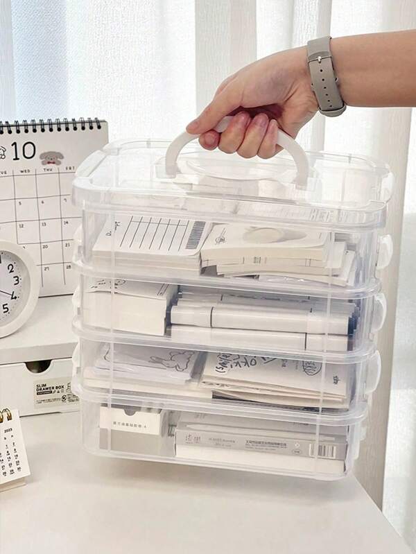 1pc Storage Organizer Box For Toys, Building Blocks, Small Parts And Accessories