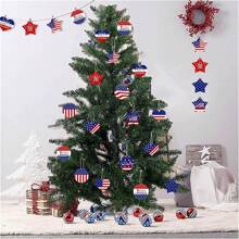 Decorative Hanging Ornaments - Navy Blue - View 1