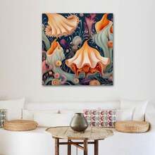 1 Piece Home Decor Wall Framed Canvas Sea Slug Pattern Home Decor Framed Canvas Wall Art Paintings For Living Room - Canvas Framed Print Wall Artworks Bedroom Decoration Office Wall Decor