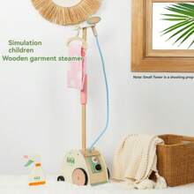 Kid Wooden Ironing Machine Toys Pretend Toy Set Wooden Play House For Birthday Gifts