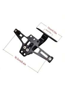 1 pieza Soporte ajustable para placa de matrícula de motocicleta de aleación de aluminio, fácil instalación, opciones de varios colores