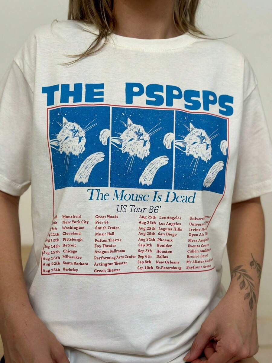 The Pspsps T-Shirt - Cream - 香檳色 - 查看 1