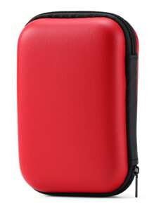 Bolsa de transporte y almacenamiento universal multifuncional para consola de juegos portátil, estuche de viaje protector para consola de juegos mini retro, puede almacenar cables de carga, auriculares, baterías y accesorios - Rojo - Ver 6