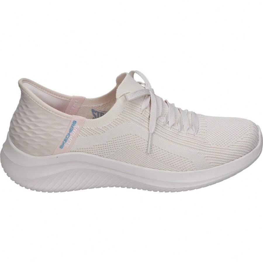 SKECHERS | Skechers Slip-Ins Ultra Flex 3.0 Brilliant Women's Shoes – Natural – Slip-On Sneakers – Easy On/Off Hands-Free – Air Cooled Memory Foam – Machine Washable – Vegan – Model 149710-NAT - Beige - View 1