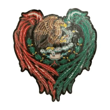 1 pieza Parche de Lentejuela Termoadhesivo Para Ropa Con Diseño de Corazón. Apliques de Lentejuela DIY para Coser y Planchar. - Multicolor - Ver 2