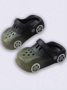 2025 New Style Boys Car Design Casual Sandals, Breathable Anti-Slip Indoor Outdoor Beach Slippers, Made Of EVA - Black - View 5