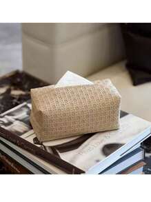 Waterproof Leather Tissue Box, High-Quality Modern Design And Fashionable Square Shape, Suitable For Home Decor, Bedroom, Car Tissue Box, Travel Wet Wipes Box, Ceramic Tissue Box, Square Tissue Box, Tissue Box, Napkin Holder, Tissue Box Holder, Ideal For Holiday Family Gatherings, Kitchen Dining Table Decor - Multicolor - View 9