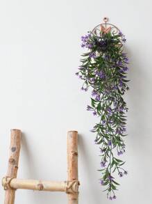 1/3 件人造藤蔓植物假蕨类植物仿悬挂植物墙壁植物，户外悬挂植物假悬挂植物绿叶藤蔓用于户外植物装饰