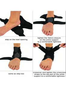 1pc High-Quality Adjustable Ankle Compression Wrap For Everyday Use, Foot Care, Breathable And Lightweight Ankle Brace, Comfortable Support For Both Women And Men Anklet Gym Gym Accessories