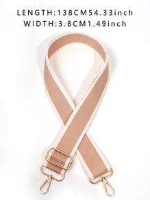 1pc Adjustable Solid Color Strap For Handbag, Minimalist Purse Accessory