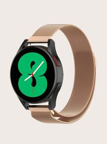 1pc Solid Stainless Steel Quick Release Magnetic Mesh Milanese Loop Smartwatch Band, Compatible With 40mm/42mm/43mm/44mm/45mm/46mm/47mm Galaxy Watch 7/6/5/4