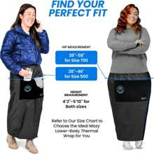 Weatherproof Outdoor Blanket – Lower-Body Thermal Wrap For Superior Warmth - 黑色 - 查看 2