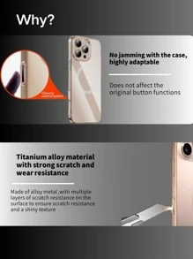 3 件装相机控制按钮保护膜适用于 16 | 16 Pro Max | 16 Pro | 16 Plus/I Phone17/17PRO/I Phone17promax/AIR 铝合金保护膜 Amera 控制按钮盖配件，支持控制缩放点击滑动，防止损坏（金色+白色+黑色） - 彩色 - 查看 3