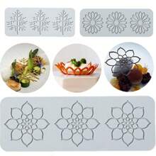 Flower Leaf Patterns Cake Lace Mat Fondant Silicone Mold DIY Craft Baking Decoration Tools Cooking Printing Mold - White - View 8