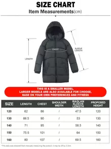 SOLOCOTE Tween Girl Lightweight Patch Detail Hooded Padded Coat
