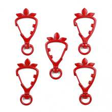 8pcs Multi-Color Enameled Carrot Shaped Connectors, Keychain, Bag, Doll, Jewelry DIY Accessories