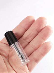 1/5Pcs 3ml Mascara Empty Tube, Injection Molding Transparent, Refillable Diy Cosmetics Reusable Sample Bottles,Clear, Small, Suitable For Travel Cosmetics Dispenser,Makeup,Cheap,Room Decor,Vanity,Travel,Bedroom,Makeup Accessories