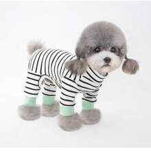 1 pieza Nueva ropa para mascotas, ropa de 4 patas para perros pequeños como Teddy, Pomerania, gatos, cómoda y transpirable ropa de dormir casual, adecuada para primavera, otoño e invierno