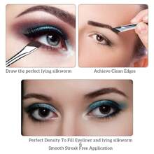 6pcs Precision Eyemakeup Brush Set - Including Angle Eyeliner, Eyebrow And Detail Brushes For Perfect Makeup, Nylon Bristles, Fragrance-Free,Eyebrow Brush,Eyeshadow Brush,Spoolie,Spoolie Brush