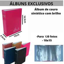 Album For 120 10x15 Photos With Brushed Cover - 銀色 - 查看 4