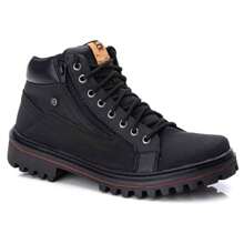 Men's Urban Casual Adventure Tractor Boot Super Comfortable Any Occasion - 黑色 - 查看 1