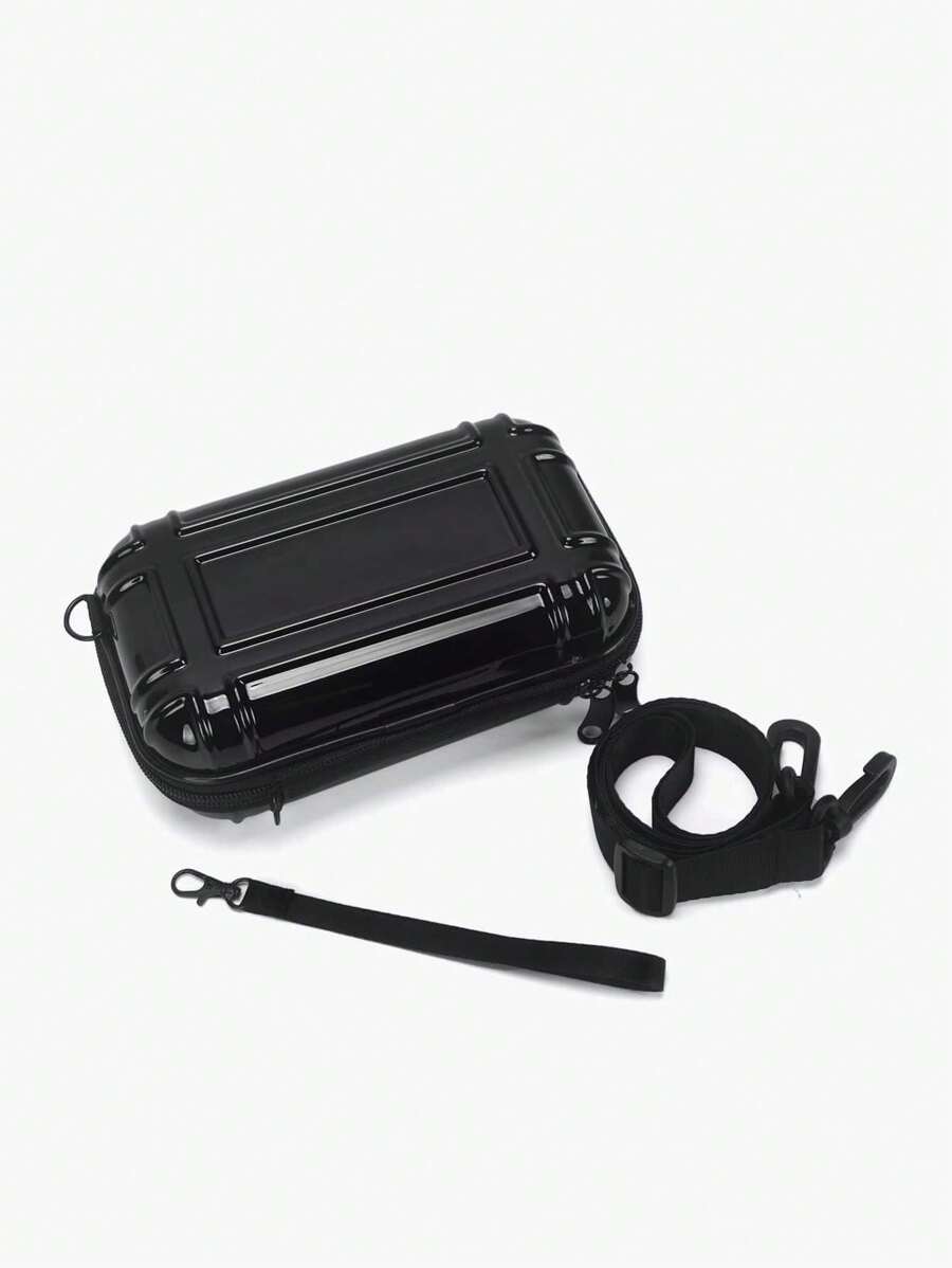 迷你手提箱单肩包硬壳斜挎包，轻便适合学校大学生旅行，PVC防水，夏季小方包，简约风格休闲街头装，适合男士男孩礼物