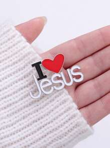 7pcs Jesus Saves Enamel Pins Simple Black Fish Shape Vintage Brooches Lapel Badges Classic Jewelry Gift For Friends - Multicolor - View 4